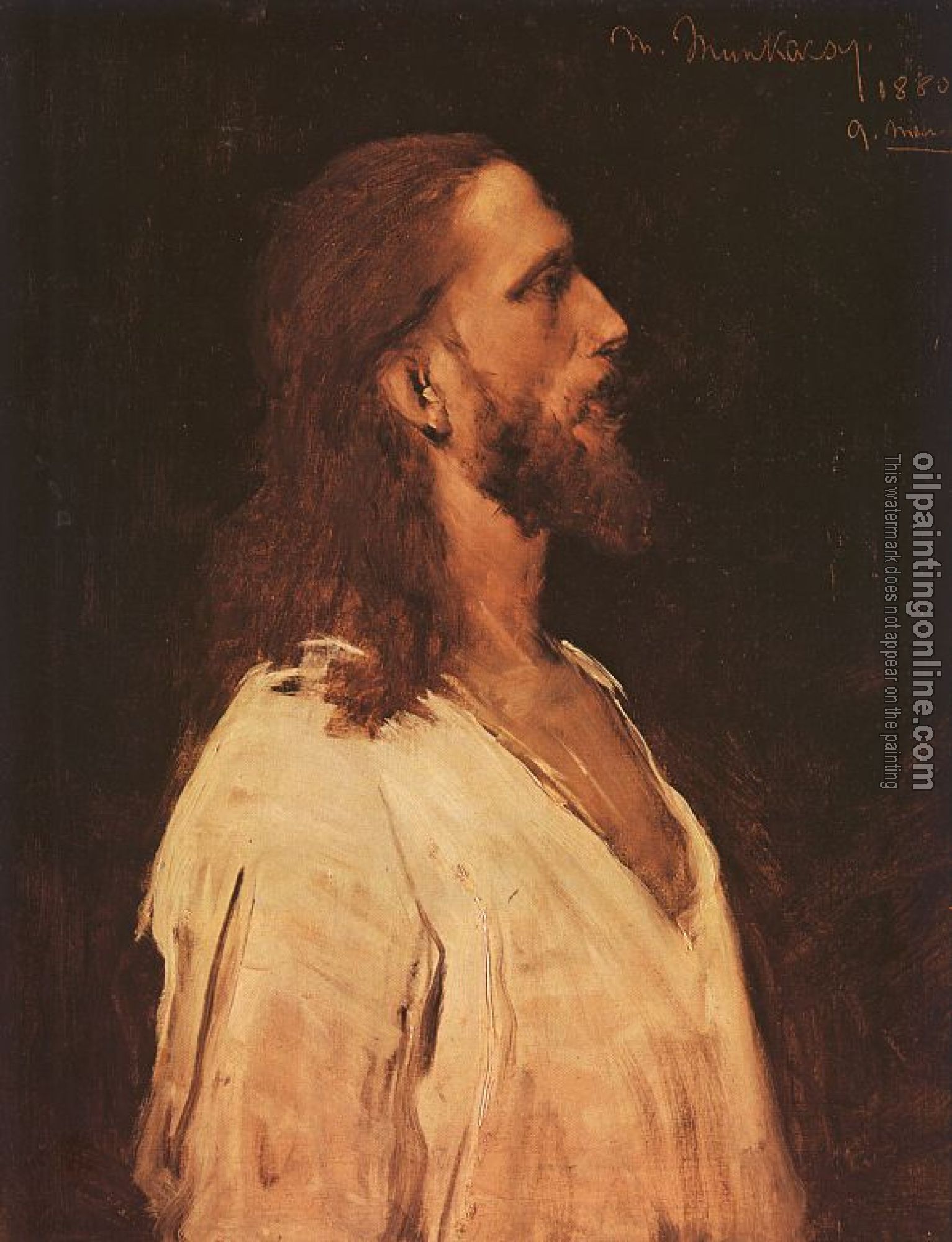 Munkacsy, Mihaly - Study for Christ before Pilate